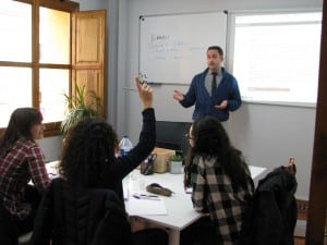 clases de inglés presenciales en Valencia - aula