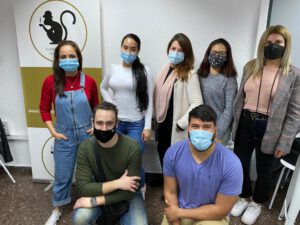 clases de ingles para grupos - mascarilla